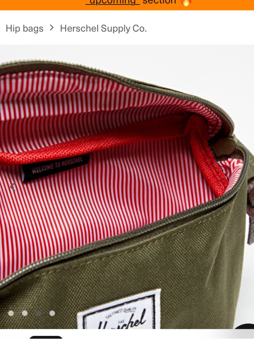 New With Tags HERSCHEL SUPPLY CO. FOURTEEN HIPSACK Cross body Belt Bag
Ivy Green - Picture 4 of 6